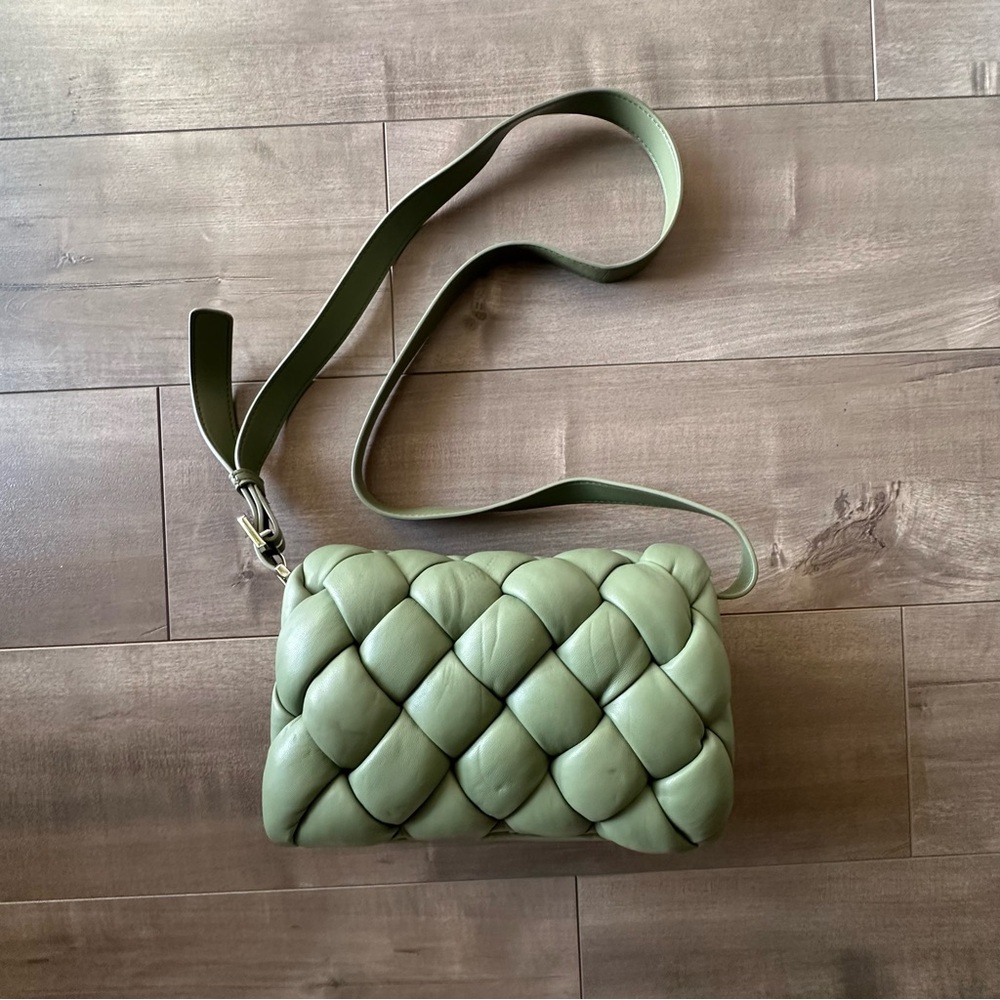 JW Pei Maze Bag in light green/seafoam